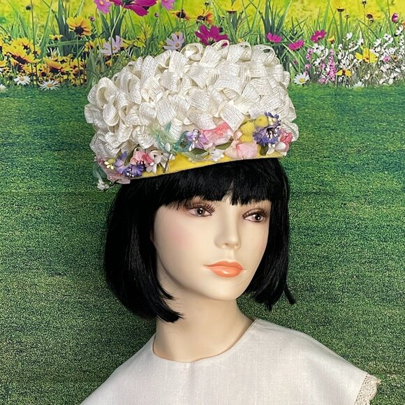 VTG 60s Sears Fashion Millinery Hat - Picture 1 of 6